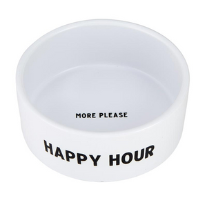 Ceramic Pet Bowl - Happy Hour
