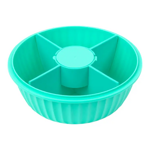 Poke Bowl with 4 Part Divider - Paradise Aqua