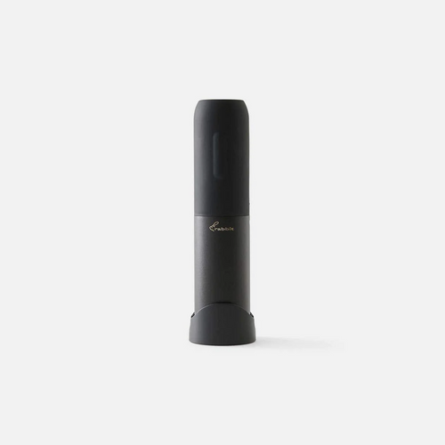 Black electronic corkscrew on a white background