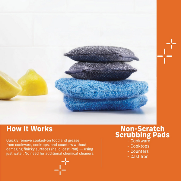 Non-Scratch Scrubbing Pads (Set of 2)