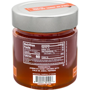 Chile De Arbol Infused Hot Honey 9oz
