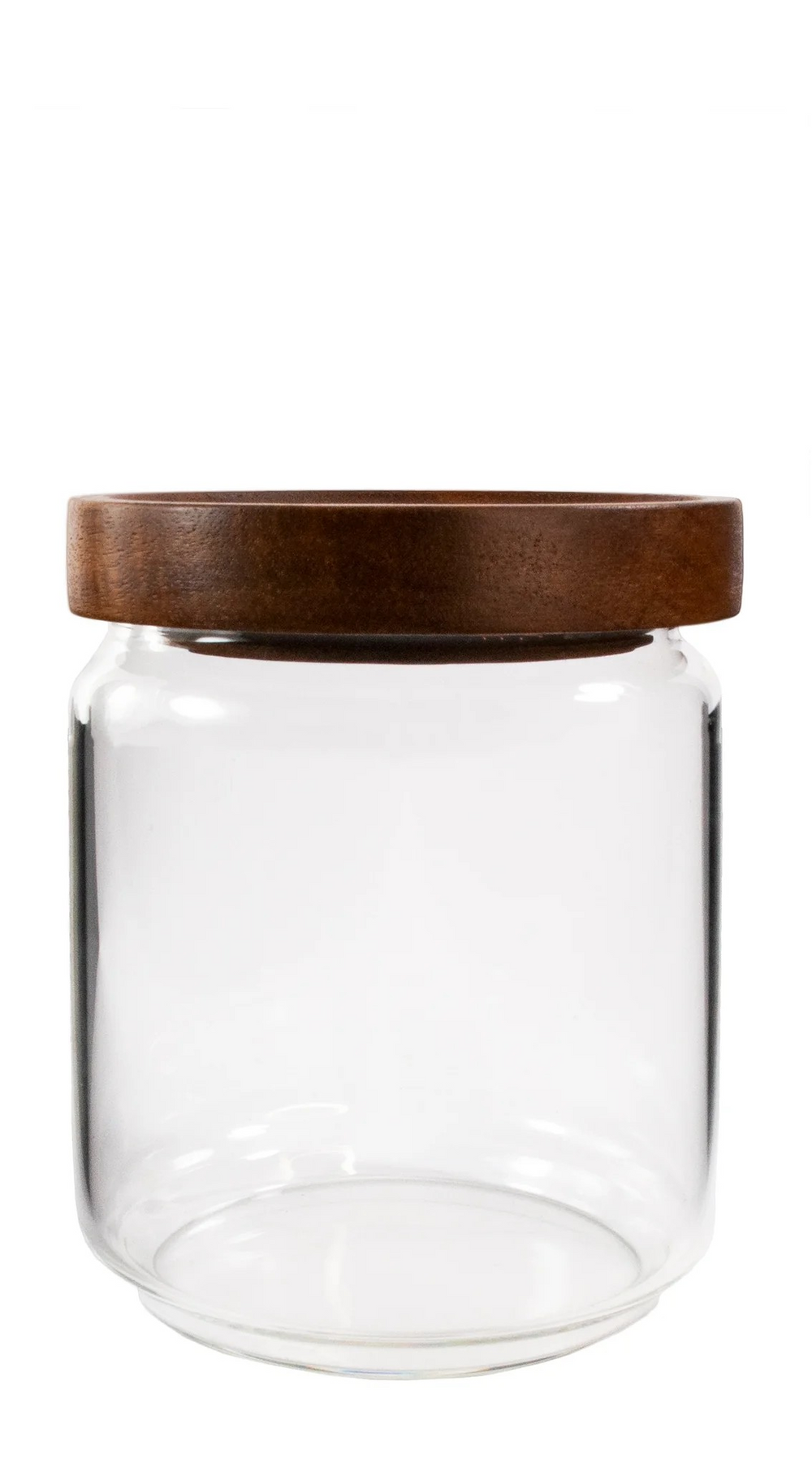 Kitchen basics Beveled Canister with Wood Lid 13oz