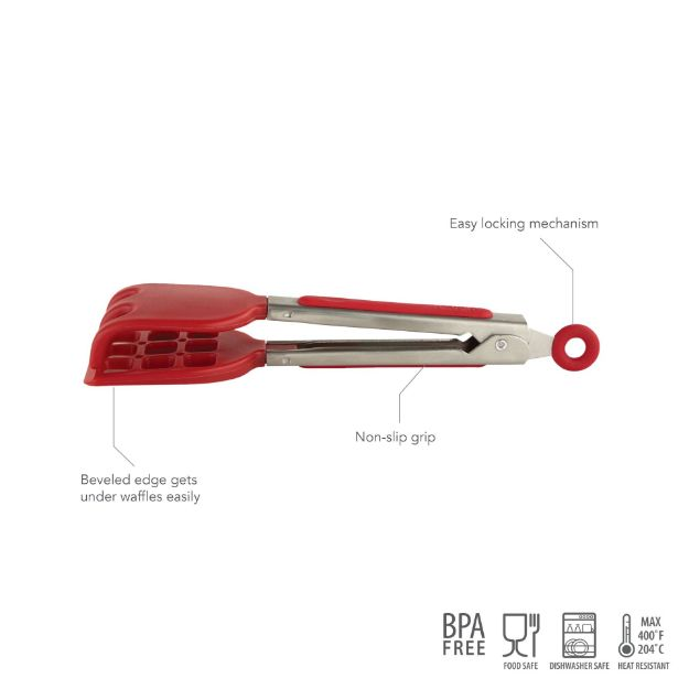 Mini Waffle Tongs (Cayenne)