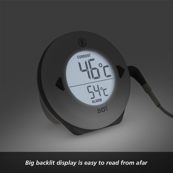 DOT Simple Alarm Thermometer - Black