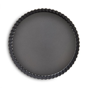 Quiche Pan Round Non-Stick Carbon Steel, Removable Base - Two SIzes