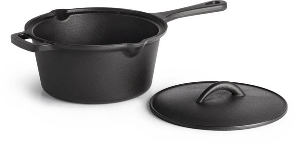 Cast Iron Sauce Pan with Life