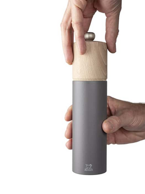 Peugeot Boreal Pebble Grey Salt Mill 8"