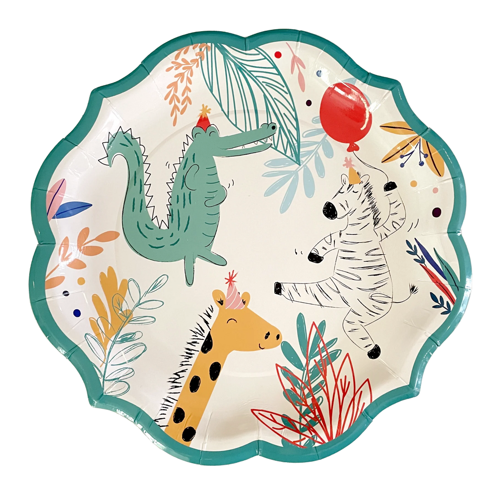 Dinner Plate Party Animal Foil/8pk