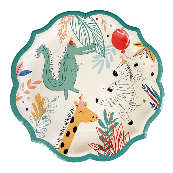 Dinner Plate Party Animal Foil/8pk
