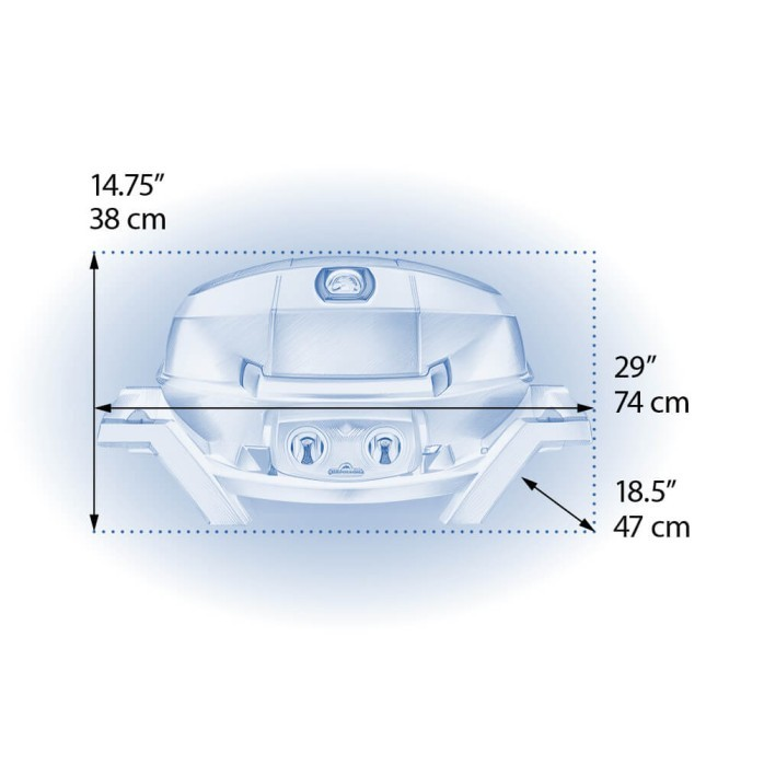 TravelQ PRO285 Portable Propane Gas Grill