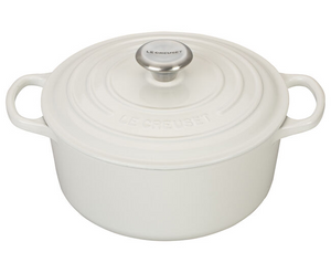 Le Creuset, White, 4.5 qt. Signature Round Dutch Oven
