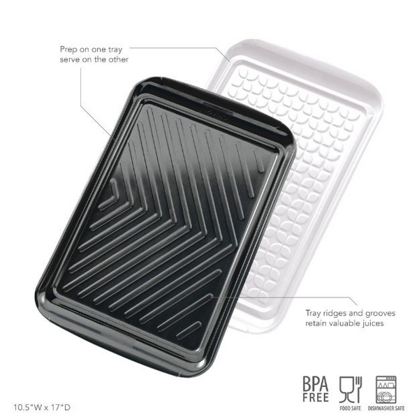 Large Prep & Serve BBQ Trays - Set Of 2