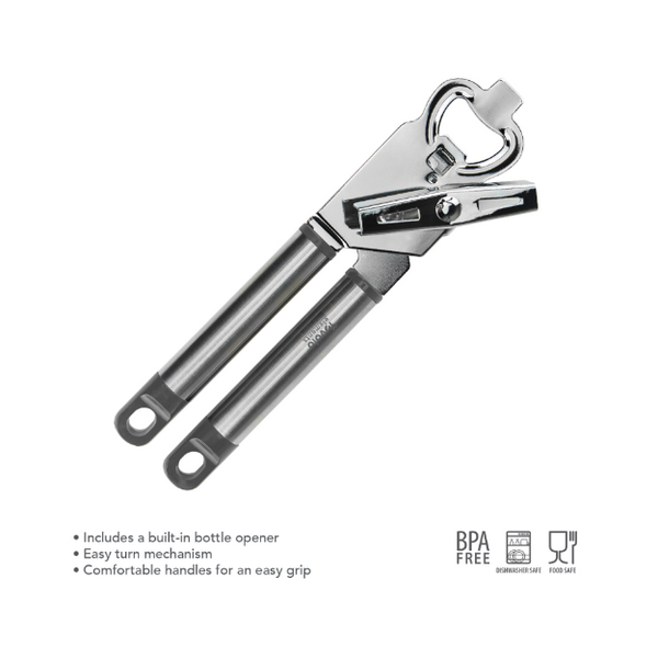 ELEMENTS 2-IN-1 CAN OPENER - CHARCOAL