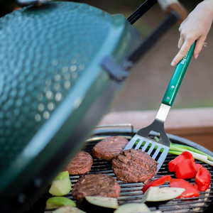 Stainless BBQ Tool Set with Wood Handles