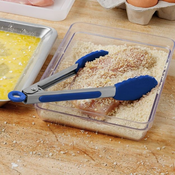 Mini Silicone Tongs (8.25 Length) Deep Indigo