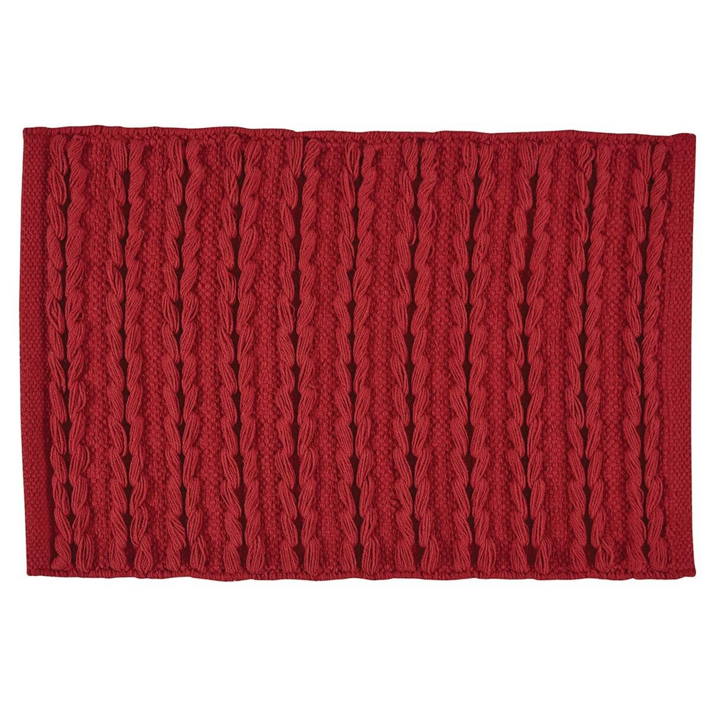 Winter Scarf Placemat Red