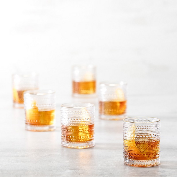 Jupiter Clear Gold Rimmed Double Old Fashioned 10oz