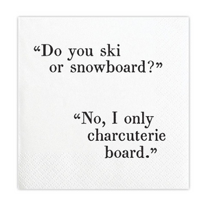 Face To Face Cocktail Napkins - Do You Ski?