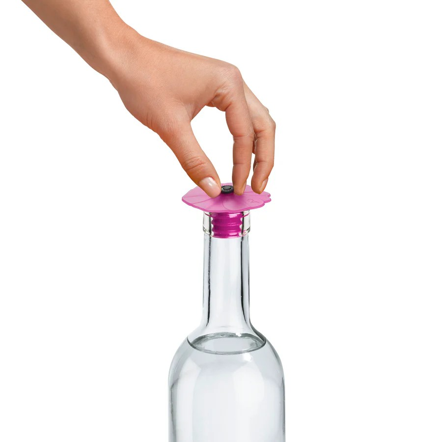 Poppy Bottle Stopper Purple Orchid