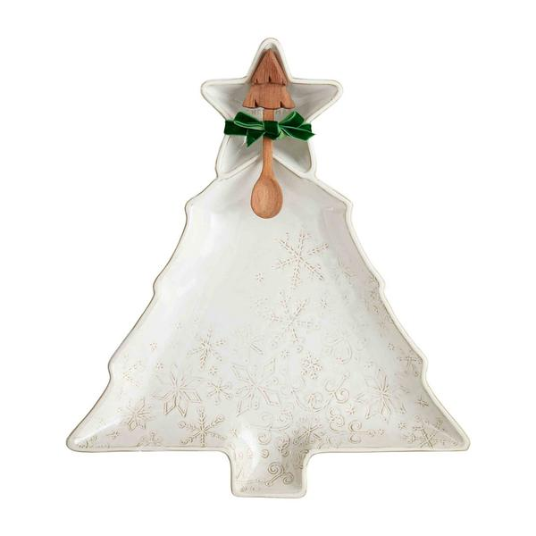 White Christmas Chip and Dip Set