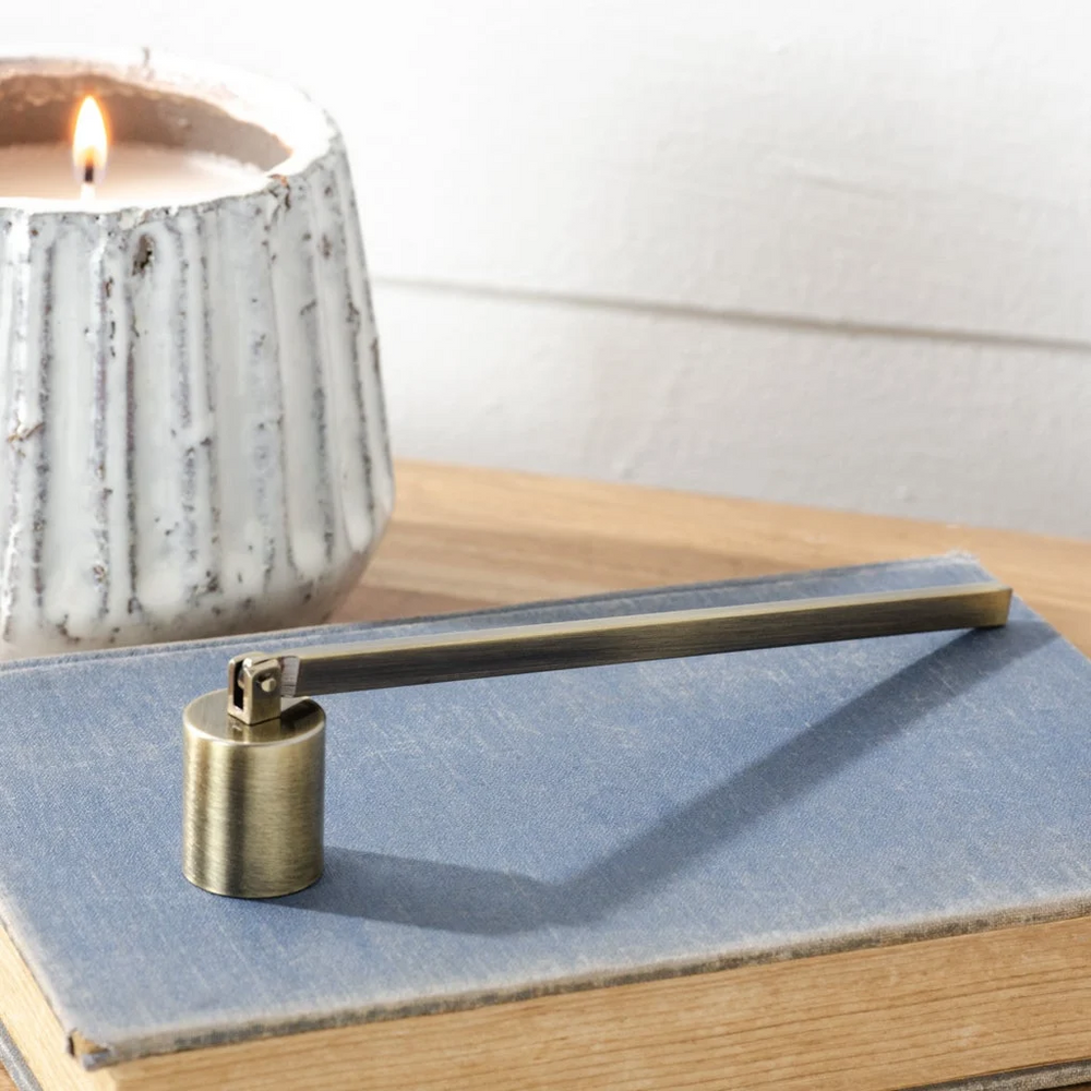 Brushed Gold Wick Snuffer 7"