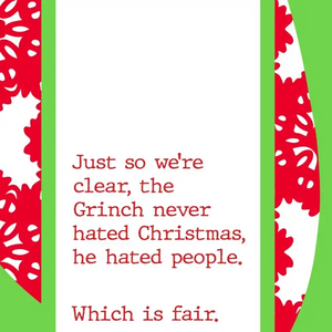 Grinch Cocktail Napkin