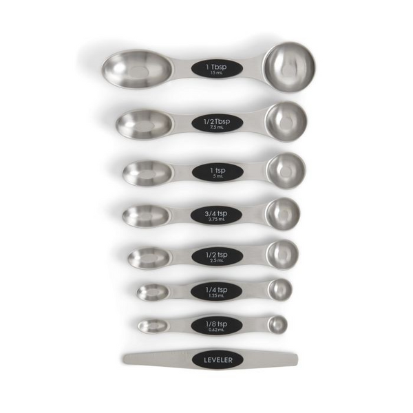 Mrs. Anderson's Baking Dual-Sided Magnetic Measuring Spoons with Leveler