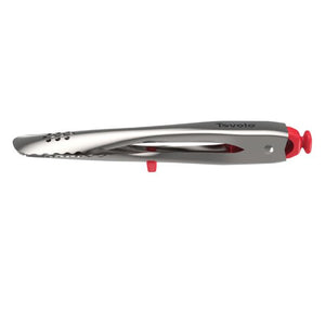 Stainless Steel Tongs - 7" Red