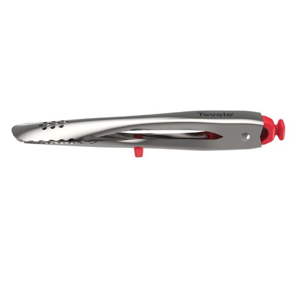 Stainless Steel Tongs - 7" Red