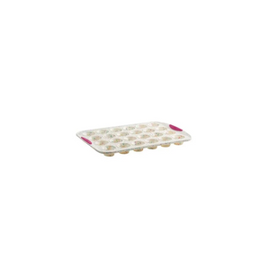 24CT Mini Muffin Pan Confetti Fuchsia