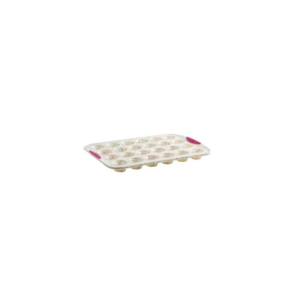 24CT Mini Muffin Pan Confetti Fuchsia