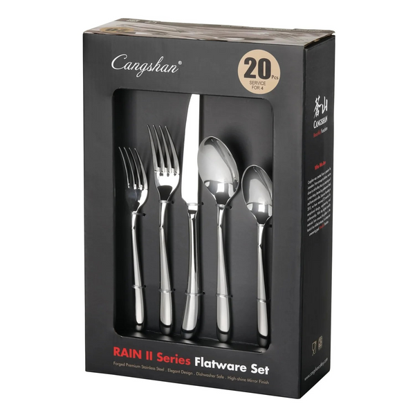 Flatware Set (47-Pcs) - Rain ll Series