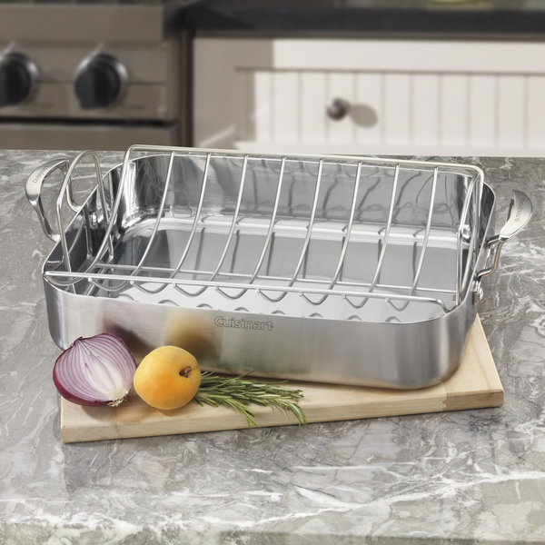 Cuisinart MultiClad Pro Triple Ply Stainless Steel 16" Roasting Rack