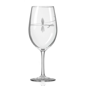 Fly Fishing All Purpose Wine Glass 18oz