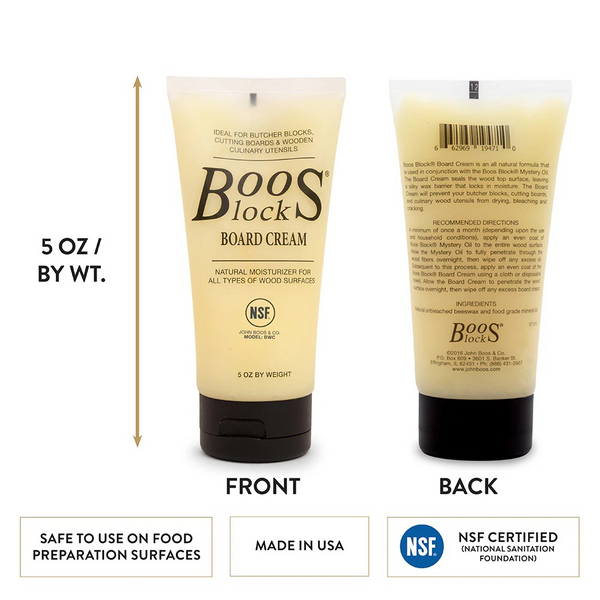 Boos Block Board Cream - For Butcher Blocks and Cutting Boards