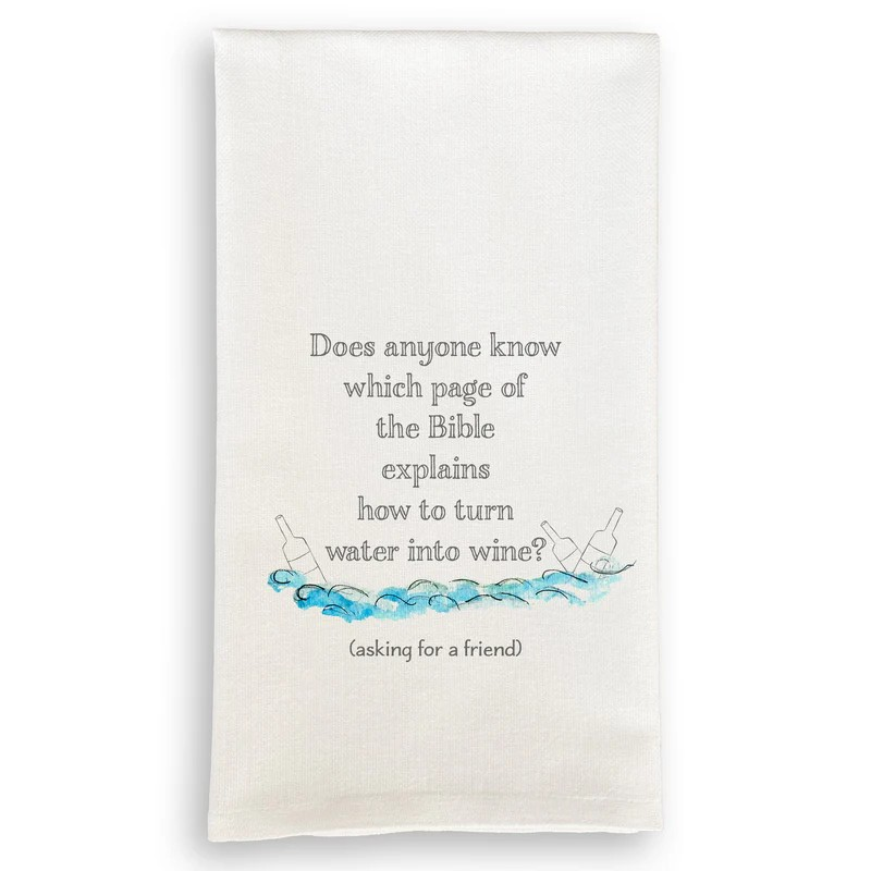Water Into Wine Dish Towel