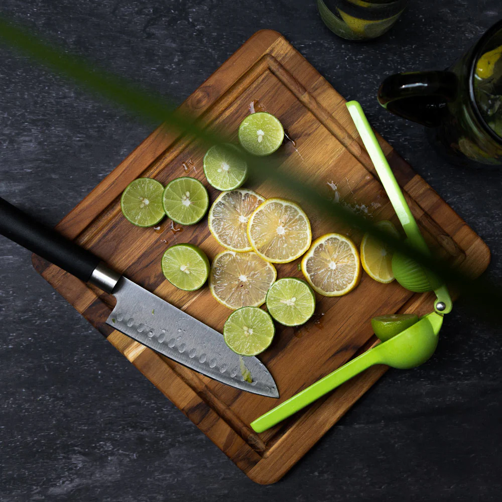 Essential Square Cutting Board Teak Haus