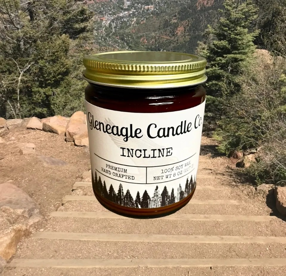 Incline Candle 8oz. Gleneagle Candle Co.