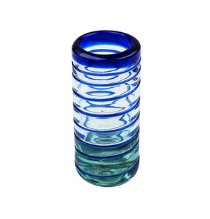 Vortex Shot Glass Cobalt Blue