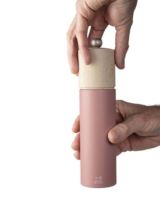 Peugeot Boreal Pink Beechwood Pepper Mill 8"