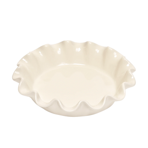Clay Deep Ruffled Pie Dish