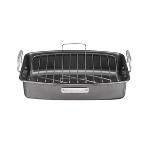 Roasting And Lasagna Pans 17" x 13" Nonstick Roaster with V-Rack Cuisinart