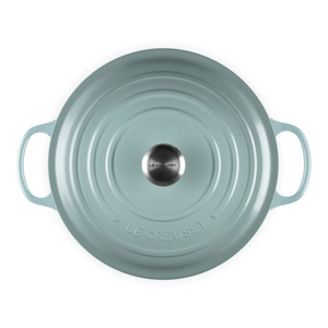 Le Creuset, Sea Salt, 6.75qt., Signature Round Wide Oven