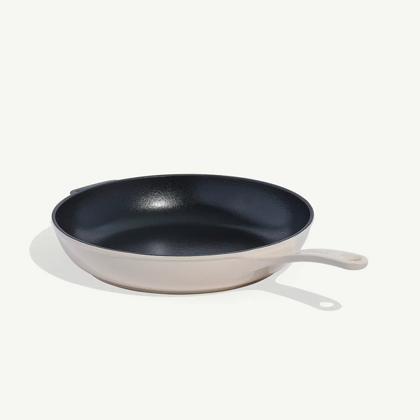 Enameled Cast Iron Skillet 11" white