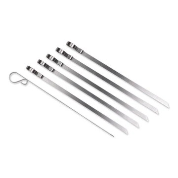 Endurance Stainless Steel Flat Skewers Set Of 6