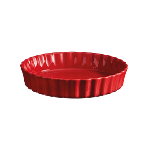 Burgundy Deep Tart Dish 28cm.