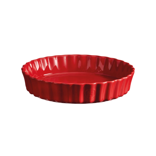 Burgundy Deep Tart Dish 28cm.