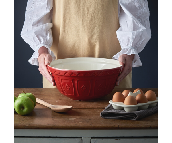 Mason Cash Red Mixing Bowl Size 12