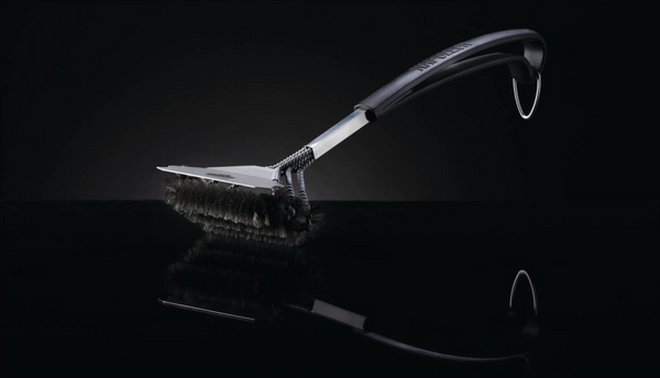 Triple-Row Grill Brush w/ Stainless Steel Bristles
