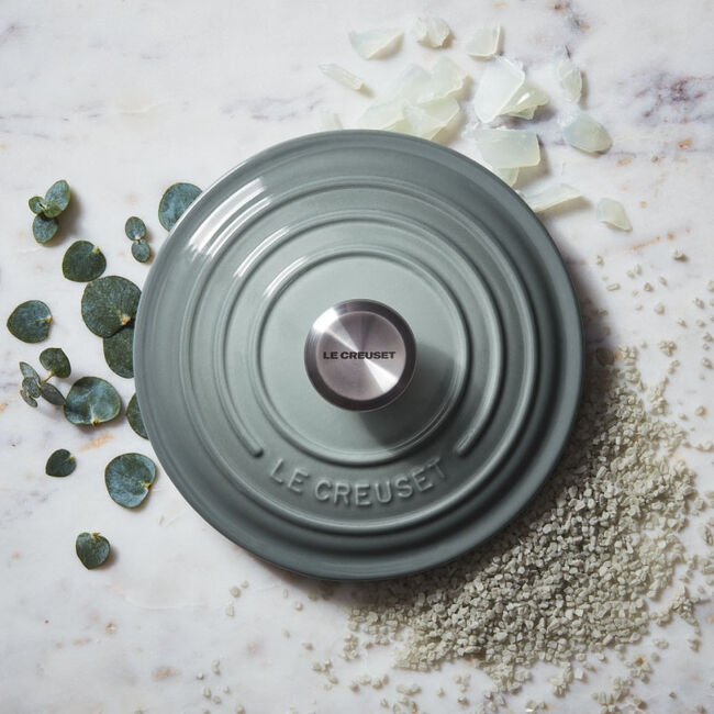 Le Creuset, Sea Salt, 5.5qt., Signature Round Dutch Oven